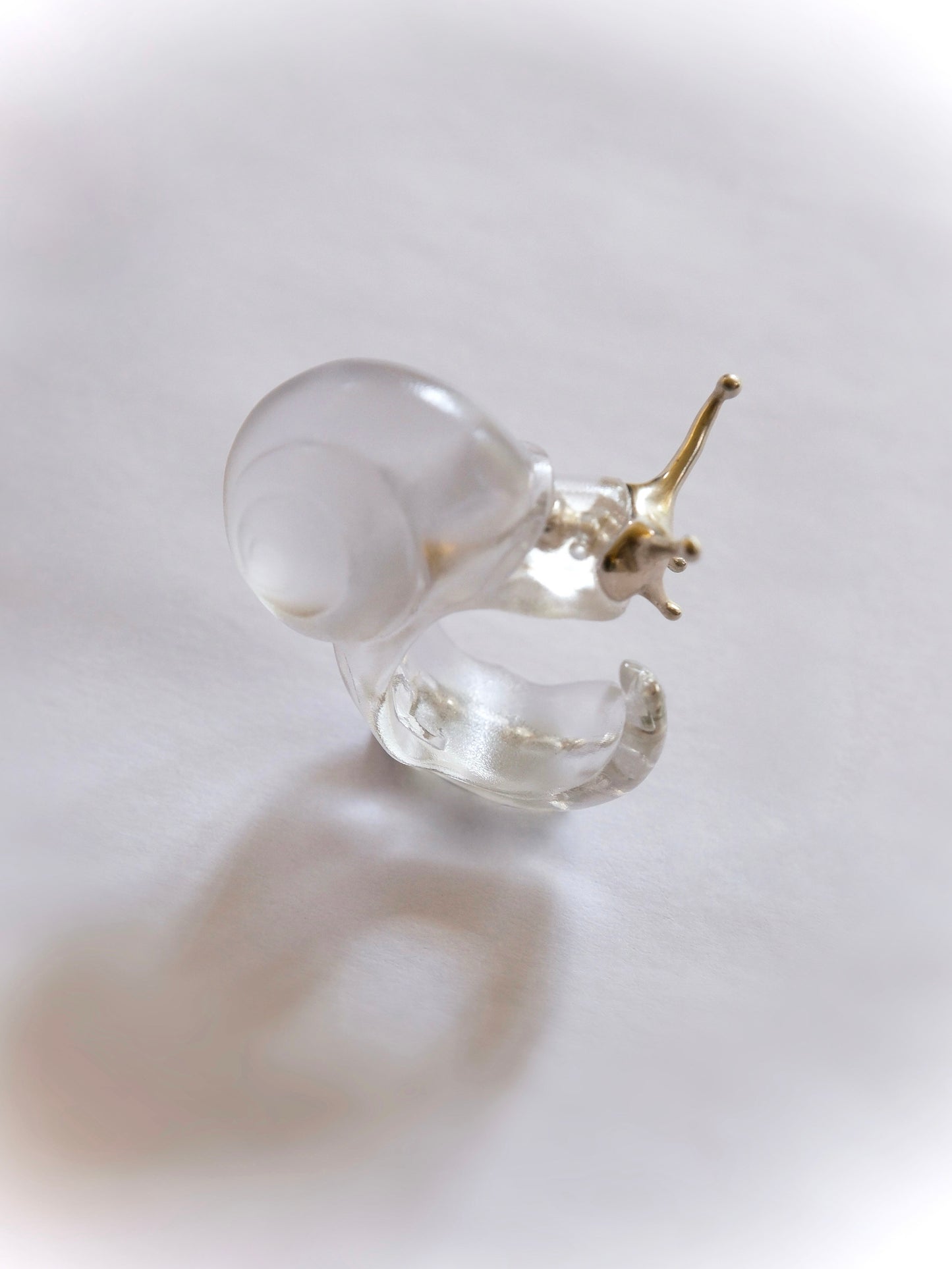 Silver Spine Snail Ring