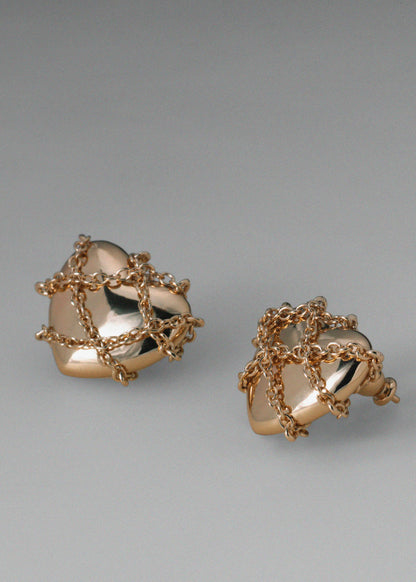 Heart Chain Earrings
