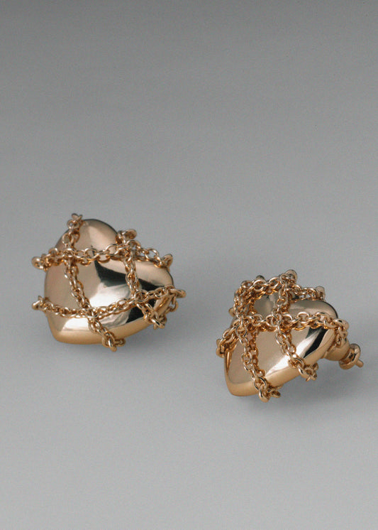 Heart Chain Earrings